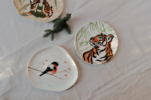 Расписная тарелка фото 1